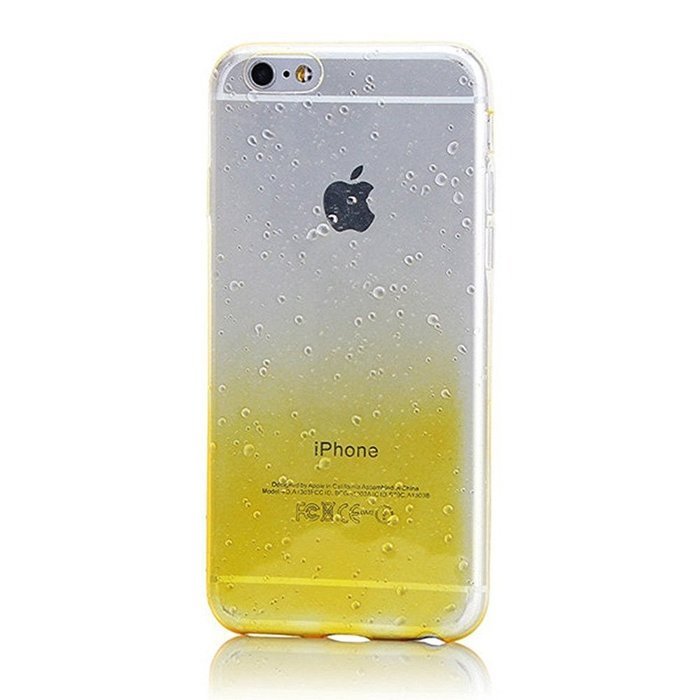 iPhone 6 Plus Case, iPhone 6S Plus Cover, TYoung Ultra Thin Slim Flexible Soft TPU 3D Raindrop DIY Pattern Transparent... N3