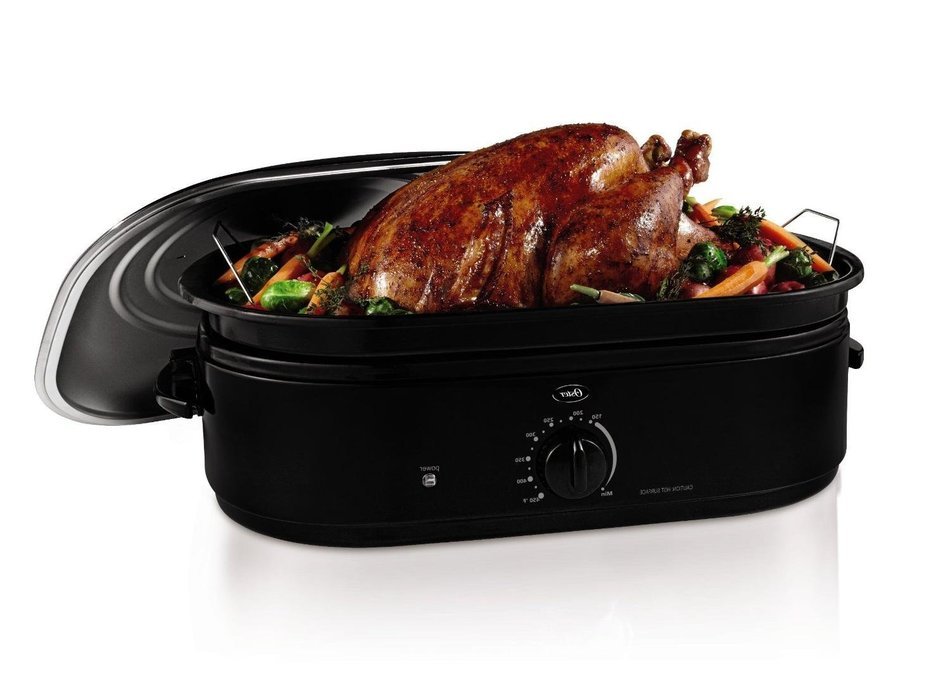 Electric Turkey Roaster,Oster Self Basting Roaster Oven,Turkey Roaster,This Versatile Roaster To Slow Cook Vegetables... N3