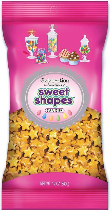 Sweetworks Celebrations Candy Sweet Shapes Bag, 12 oz, Shimmer White Doves N4
