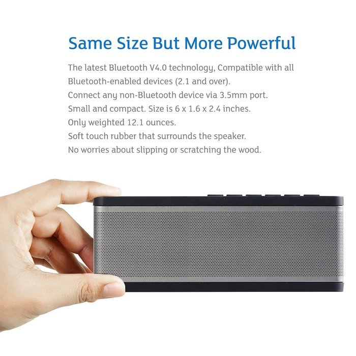 Youmoon YM-Z38 Portable Wireless Bluetooth Speaker CSR 4.0 With Microphone, 10W Output Power, 10 Playing Hours... N6