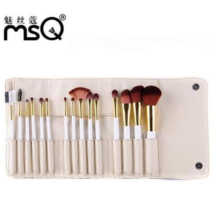 ShungHO MSQ Brand 15pcs Makeup Brushes Set,Roman Style Beauty Comestic Makeup Brushes Tools Kits N5