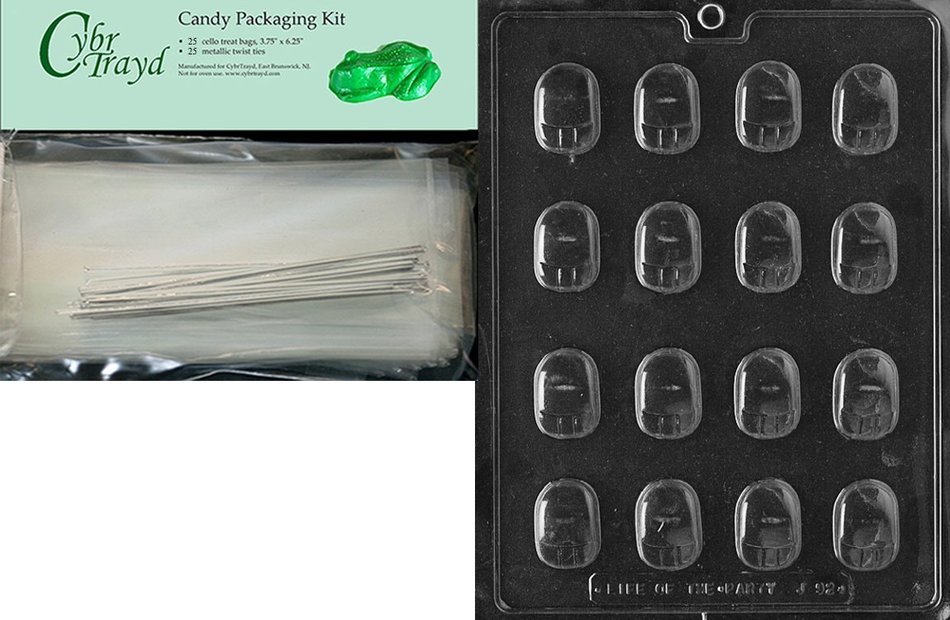 Cybrtrayd J092 Bite Size Computer Mouse Chocolate Candy Mold with Exclusive Cybrtrayd Copyrighted Chocolate Molding... N6