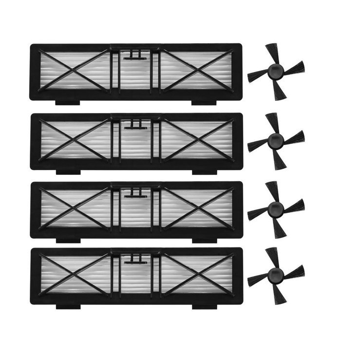 Neutop Filter & Brush for Neato Botvac D Vacuum Cleaners 4-Pack