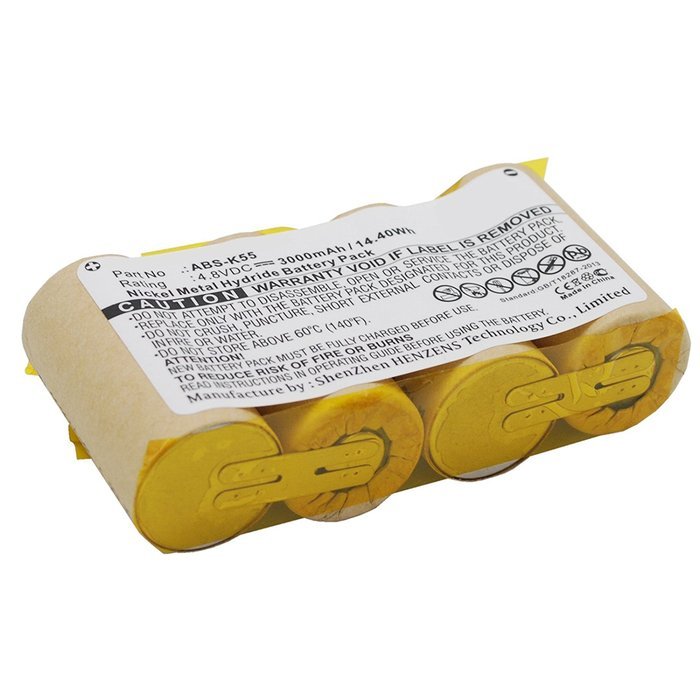 Exell EBVB-190 NiMH 4.8V 3000mAh Vacuum Battery Fits KARCHER BF9900, K50, K85 Vacuums. Replaces KARCHER ABS-K55...