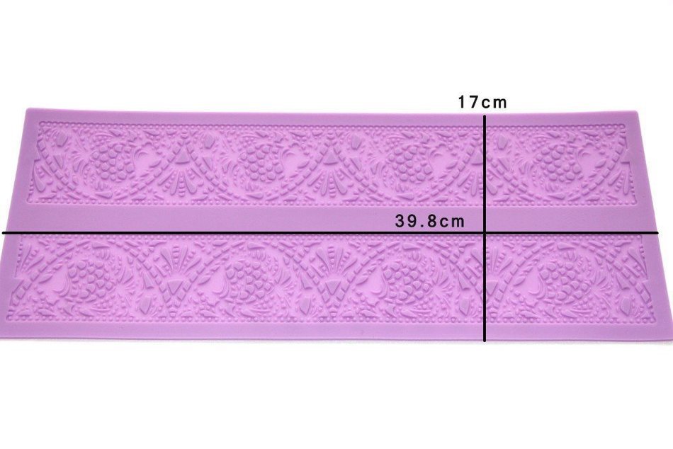 Anyana Silicone Mat Lace Sugarcraft Mould Chiffon Cake Decorating Tools Stencil Cooking