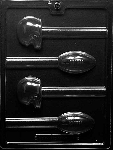 Football and Helmet Pretzel Lollipop Chocolate Mold SHIPS SAME DAY! m133