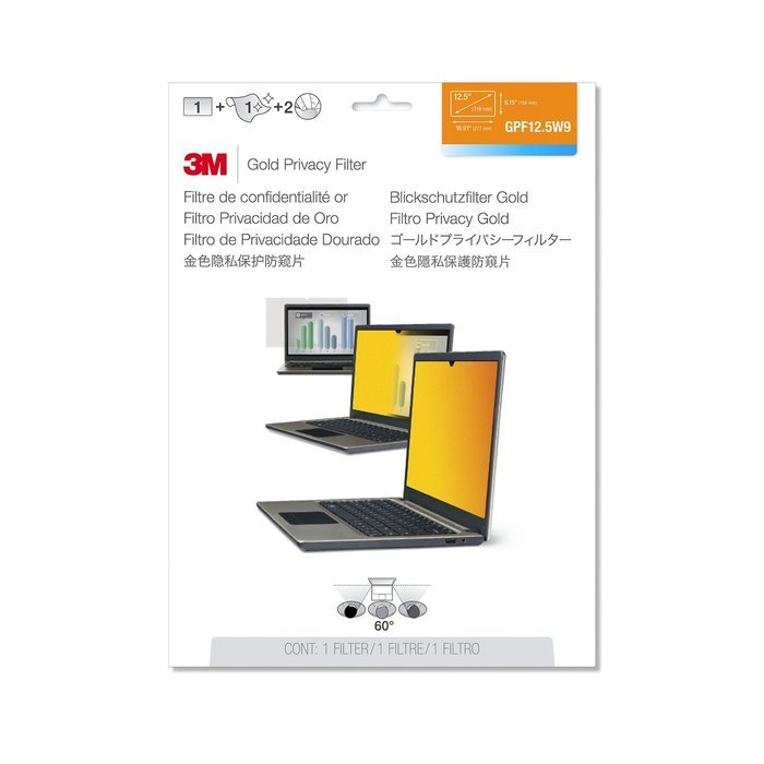 3M Gold Privacy Filter for Widescreen Laptop 13.3" (GPF13.3W) N30