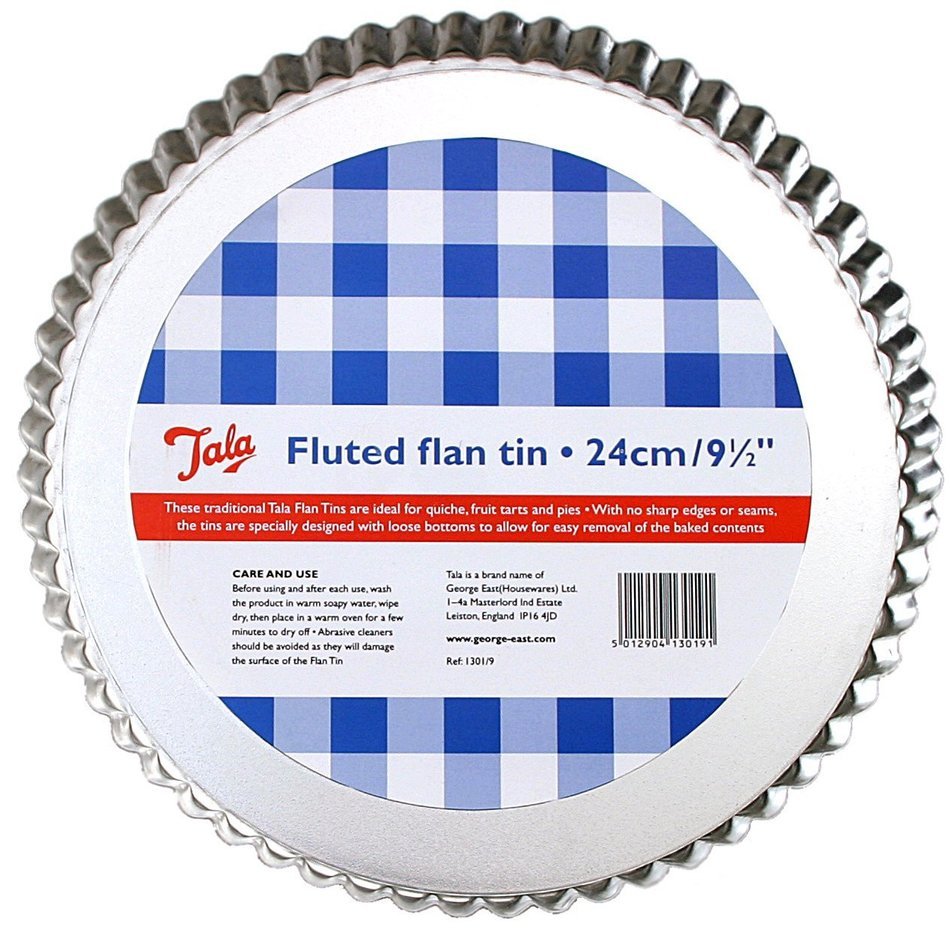 Tala 23Cm Fluted Flan Tin With Loose Bottom