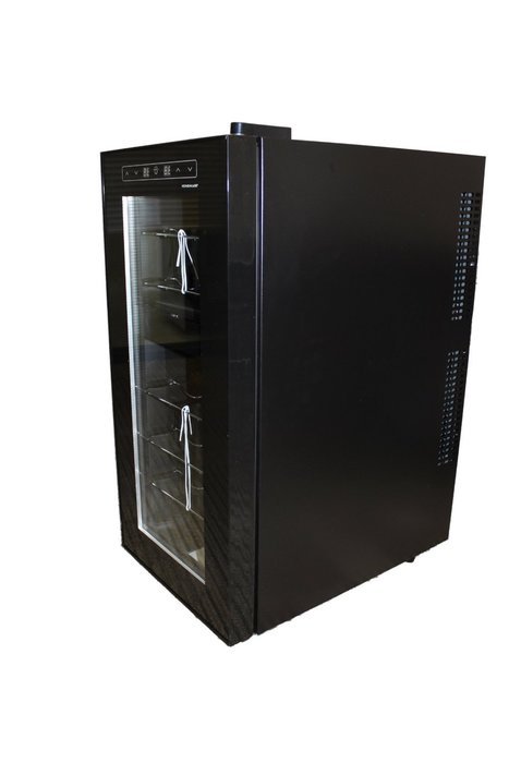 HOMEIMAGE 18 Bottle Two-Temp Zones SoftTouch Control Silent Wine Cooler - HI-18TS N4