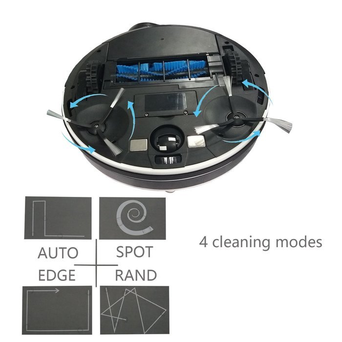 Hong Da Automatic Home or Office Sweeper for Floor Cleaning, Robotic Vacuum Cleaner, Intelligent Household Dust... N6