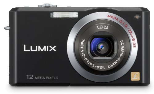 Panasonic Lumix FX100K 12.2MP Digital Camera with 3.6x Wide Angle MEGA Optical Image Stabilized Zoom (Black) N3