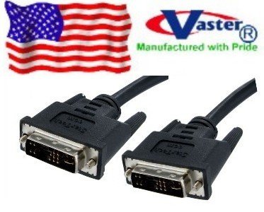 Computer DVI Cable, 6 Ft LCD Monitor Cable, Monitor DVI Cable, DVI to DVI Video Cable,