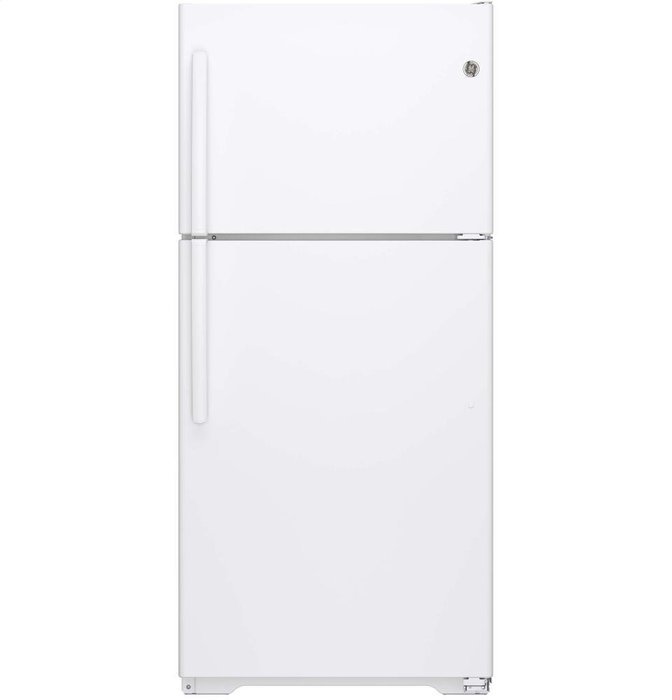 GE GTE18ITHWW 18.2 Cu. Ft. White Top Freezer Refrigerator - Energy Star