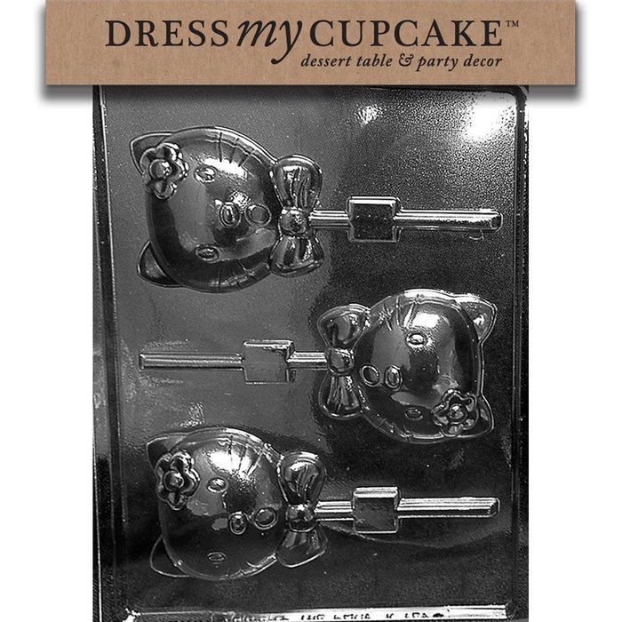 Dress My Cupcake Chocolate Candy Mold, Bundlety Kat Hello Lollipop