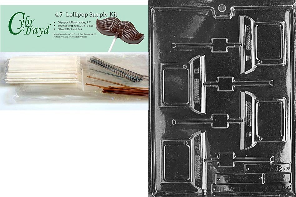 Cybrtrayd J026 Computer Lolly Jobs Chocolate Candy Mold N9