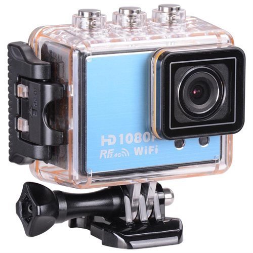 Blue Action Sports Outdoor Waterproof Digital Cam Camera Camcorder Full HD 1080P Wifi With Remote Control N4