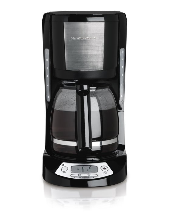 Hamilton Beach 49611 12 Cup Coffeemaker with Digital Clock N3