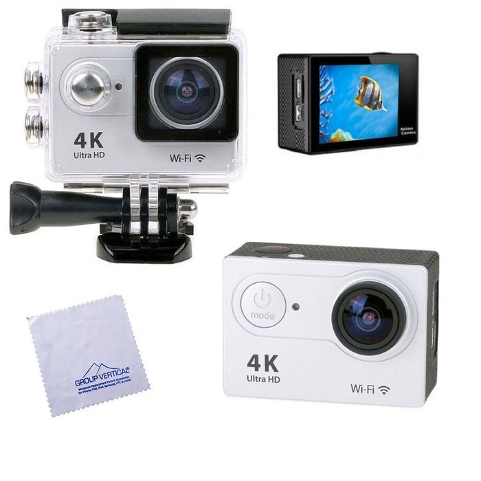 Group Vertical&Acirc; White Ultra HD 4K 1080P HDMI WiFi 2 inch LCD Action Sports Camera Camcorder w Waterproof Housing N2