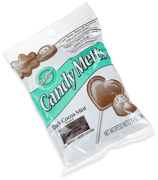 Wilton Dark Chocolate Candy Mint Melts, 12-Ounce N3