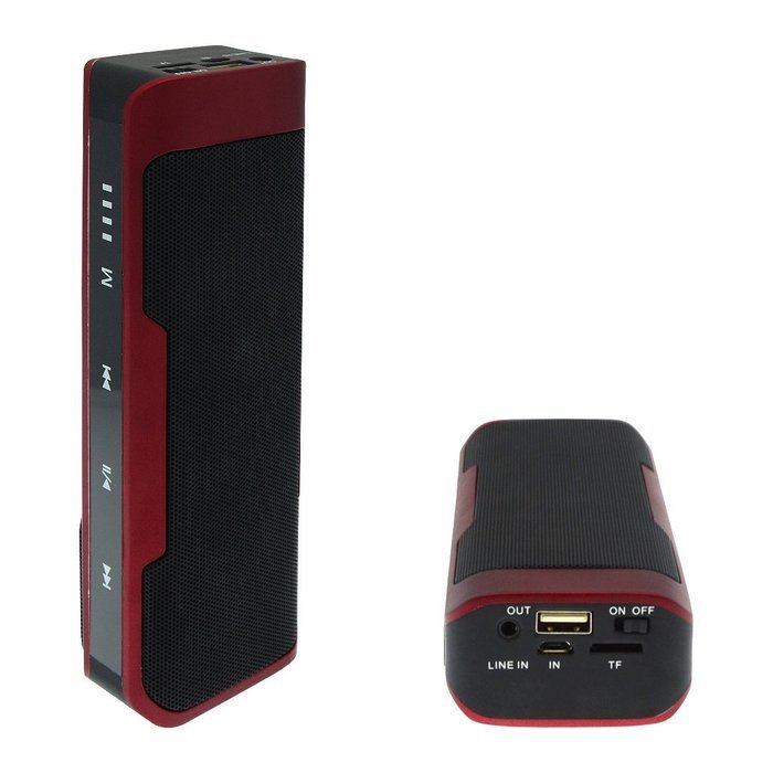 4000mAh Power Bank Bluetooth Speaker, CNUALV Wireless Bluetooth Speaker with FM Radio, Micro SD Card and AUX for... N9