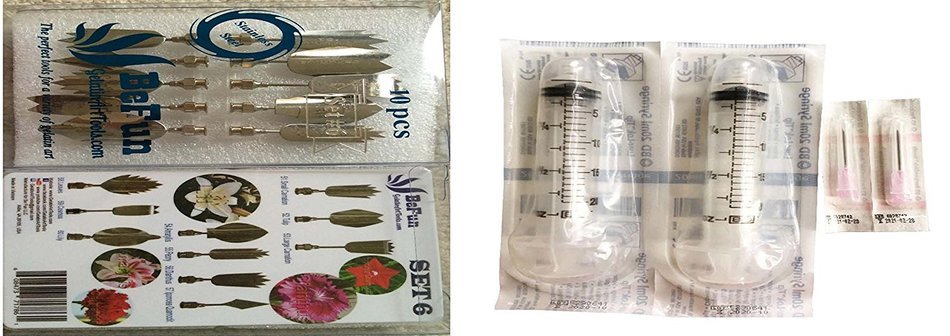 BeFun # 6 Cake Decorating Supplies for 3D Gelatin Art Tools&ndash;Jello Shots -Jelly Cake- Set 10 pcs for Beginners... N2