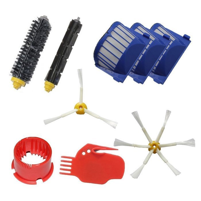 CIMC LLC Aero Vac Filter & Bristle Brush & Flexible Beater Brush & 3-Armed + 6-Armed Side Brush & Cleaning tool...