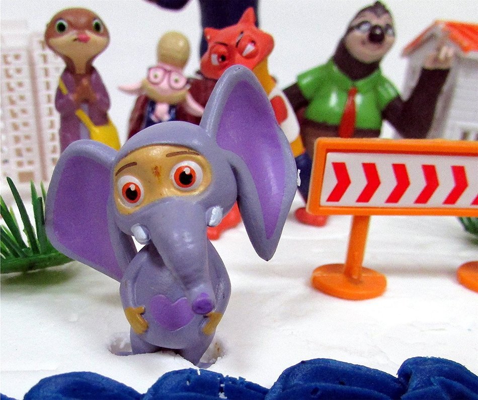 ZOOTOPIA 19 Piece Birthday Cake Topper Set Featuring Judy Hopps, Nick Wilde, Major Lionhart and Themed Decorative... N2