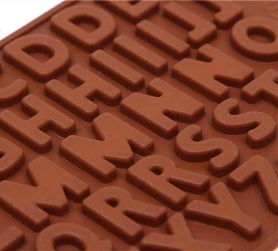 Yunko Alphabet Letter Ice Cube Mold Chocolate Candy Sugar Mold Cake Decorating Mold Tool N3