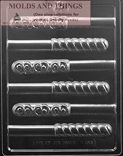 Swirl Pretzel Chocolate Candy Mold With &copy; Candy Making Instruction - set of 3