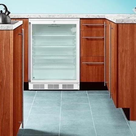 Summit SCR600LBISH 24" Commercially Approved Compact Refrigerator with 5.5 cu. ft. Capacity Auto Defrost Full...