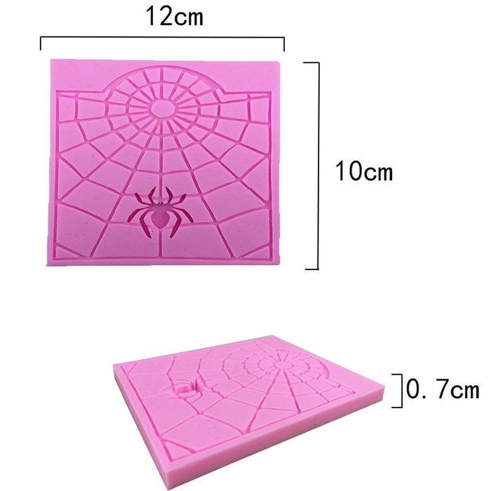 Silicone Fondant Mould Cake Decorating Chocolate Mold Tool Spider Wed Halloween Paste N5