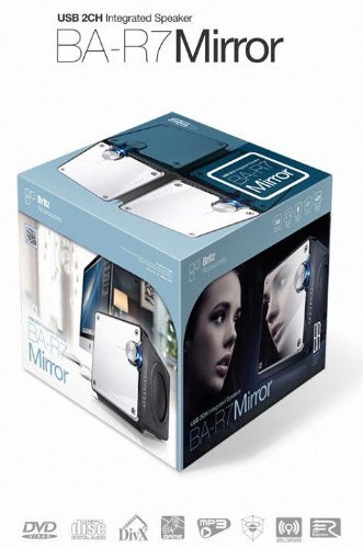 Brand New [Britz] BA-R7 Mirror Effect 2ch Integrated Speaker - USB Powered, 6W, AUX. IGN Great holiday gift N9