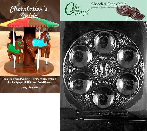 Cybrtrayd R300 Seder Plate Chocolate Candy Mold with Exclusive Cybrtrayd Copyrighted Chocolate Molding Instructions... N2