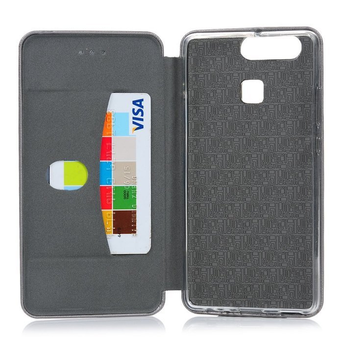 P9 Case,Huawei P9 Case - High Quality Wallet Magnetic Smart Close Premuim PU Leather Pure Color Slim Fit Soft... N23