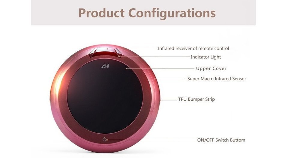PUPPYOO Intelligent Robotic Vacuum Cleaner Self-Charging & Side Brush for Home Remote Control Household Robot... N5
