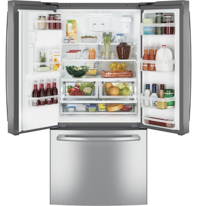 GE GFE24JSKSS 33" French Door Refrigerator with 23.8 cu. ft. Total Capacity, in Stainless Steel