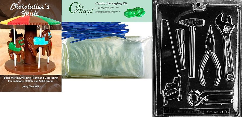 Cybrtrayd D066 Tools Assortment (1 Ea.) Chocolate Candy Mold with Exclusive Cybrtrayd Copyrighted Chocolate Molding... N4