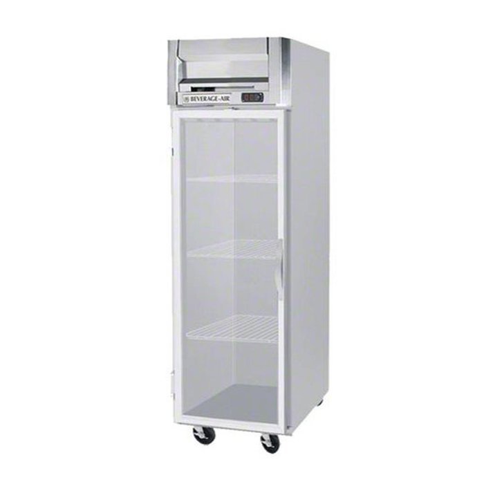 Beverage-Air HBR12-1-G 24" Horizon Series One Section Glass Door Reach-In Refrigerator 12 cu.ft. Capacity Stainless...