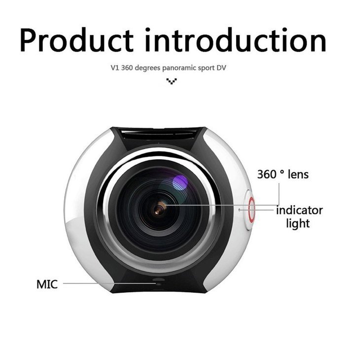 SSstar Action Camera Camcorder 4K Wireless 360 Degrees Wifi Mini Ultra HD Panorama Sport Driving 3D VR Camera... N6