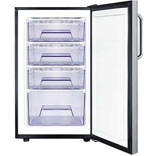 Summit FS408BLBISSTB: 20" wide built-in undercounter all-freezer, -20(degree) C capable with a lock, stainless... N3
