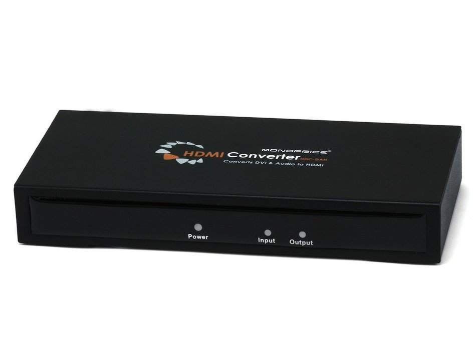 Monoprice 105369 DVI & S/PDIF Digital Coax Optical TOSLINK Audio to HDMI Converter