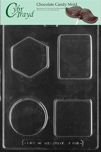 Cybrtrayd M154 4 Shape Soap Bars Miscellaneous Chocolate Candy Mold