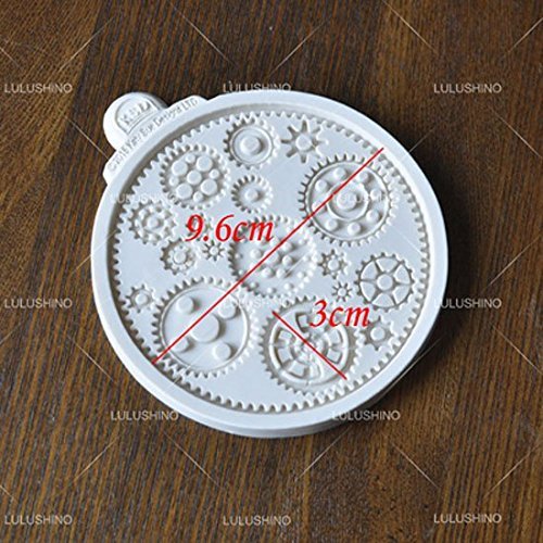 Anyana Steam Punk Silicone Cake Mold Cogs Gear Screw Fondant Cupcake Cooking Tool icing N2