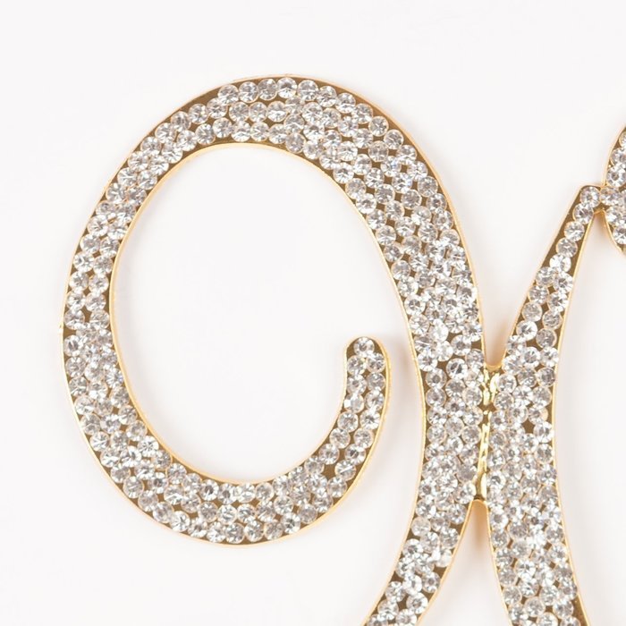 90 Cake Topper for 90th Birthday Rhinestone Number Party Supplies & Decoration Ideas (Gold) N4