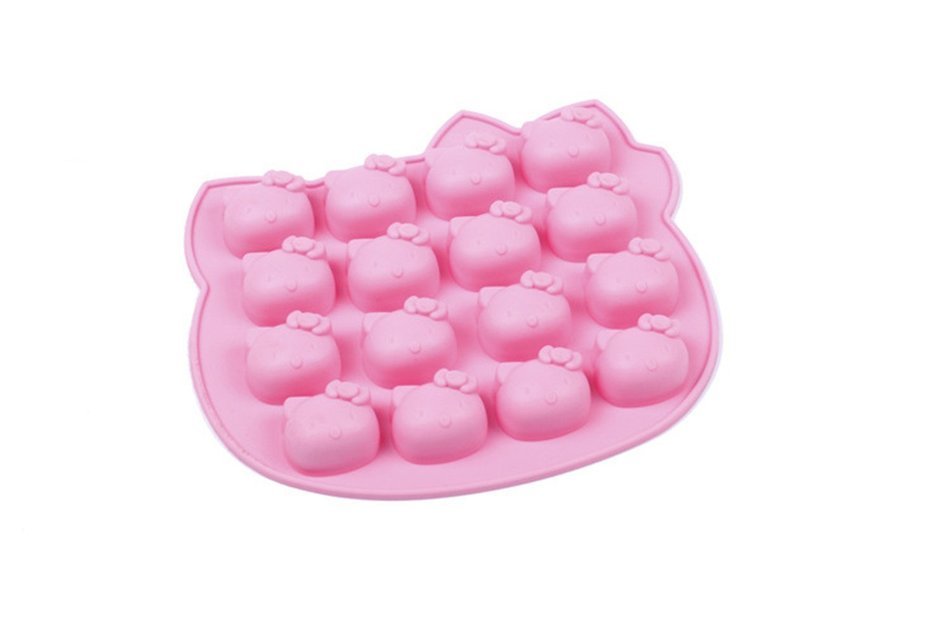 iHomeSpace 16-cavity Cute Silicone Candy Chocolate Pastry Making Molds Cake Baking Mold for Making Homemade Cake... N6