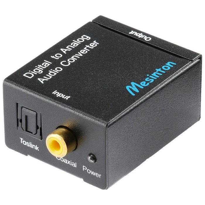 Mesinton Digital Optical Coax to Analog R/L audio converter, Digital to Analog Audio Converter With Optical Toslink... N6