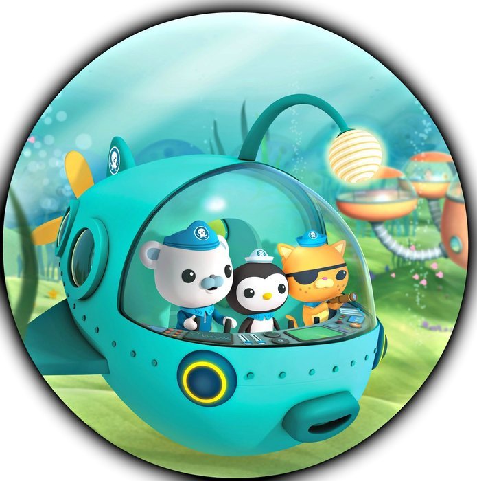 The Octonauts Image Photo Cake Topper Sheet Birthday Party - 8" Round - 14382