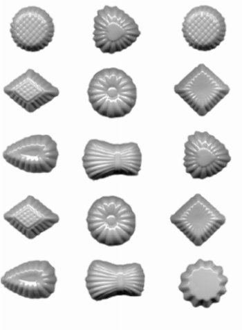 Bite Size Fancy Pieces Hard Candy Mold [Kitchen] [Kitchen]