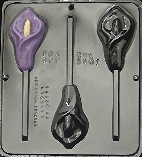 Calla Lily Lollipop Chocolate Candy Mold 3401