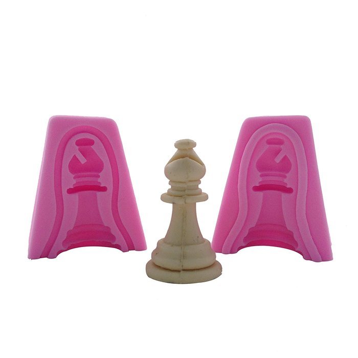 WYD Chess Sets 6 Silicone Fondant Cake Mold Chocolate Baking Sugarcraft (Chess Sets 6) N7